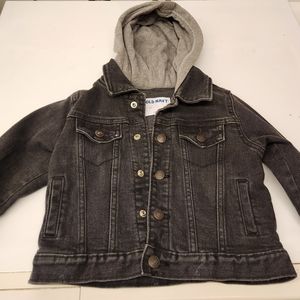 Toddler Black Denim Jacket 2T
